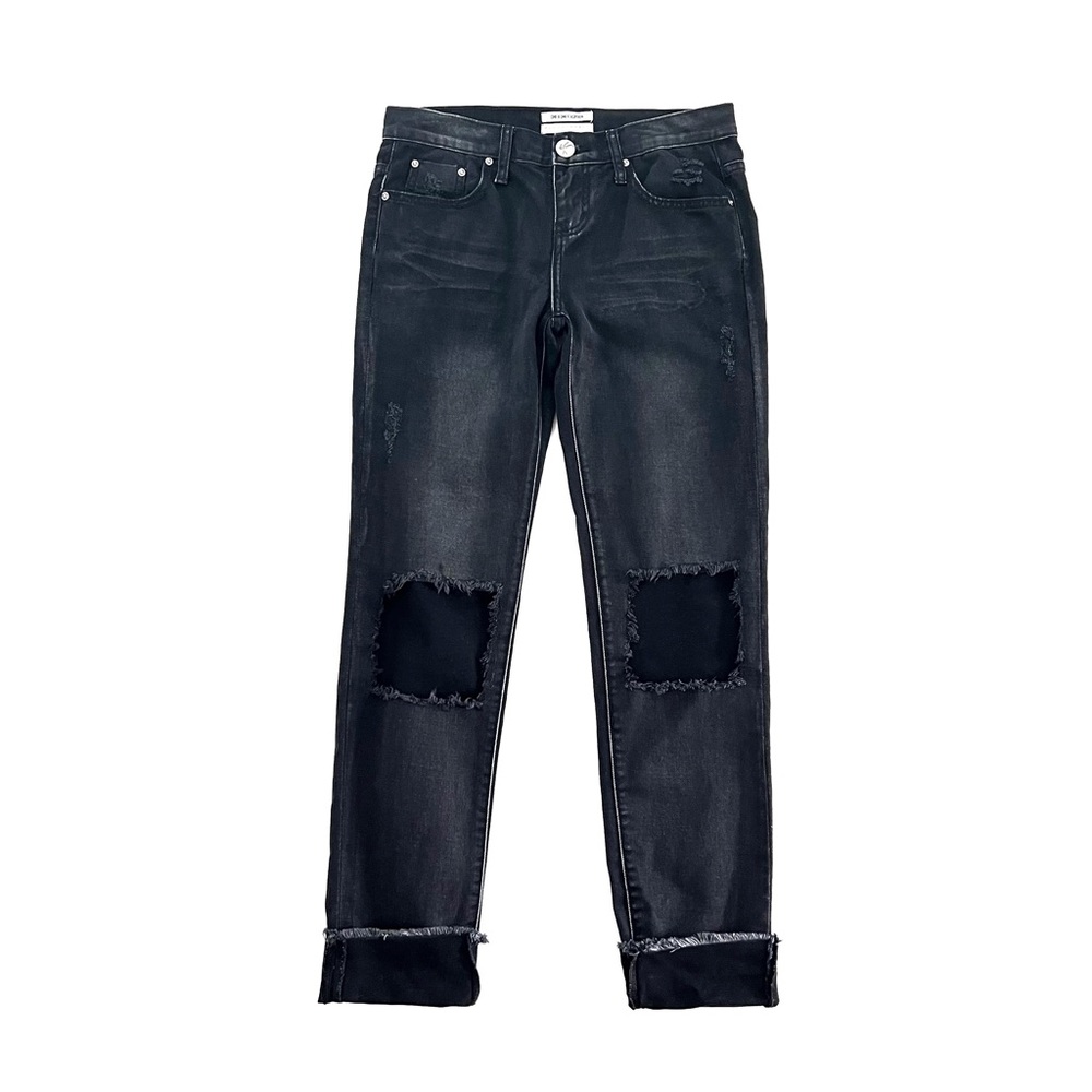 One X One Teaspoon Awesome Baggies Destroyed Jeans Washed Black